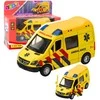 Lean Toys Greitosios pagalbos automobilis su traukiamu mechanizmu 1:32
