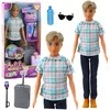 Lean Toys Lėlė berniukas su lagaminu ir priedais