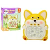 Lean Toys Žaidimų konsolė Pop-It Lapė su 7 žaidimo režimais, geltonos spalvos