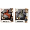 Lean Toys Rudos ir Pilkos Spalvos Arklio Figūrėlė