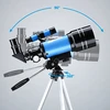 Lean Toys Astronomical Telescope for Kids with Tripod – Mėlyna, 150x Magnification
