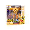 Lean Toys Geltonas Auto-Robotas 2in1 Žaislas