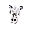 Lean Toys Transformuojamas automobilis-robotas 2in1 baltas
