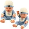 Lean Toys Lėlė Baby Doll su megzta apranga ir kepuraite