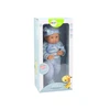 Lėlė kūdikis su mėlynais drabužiais Lean Toys, 39 cm