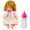 Lean Toys Lėlė kūdikis su maitinimo buteliuku ir garsais 30 cm
