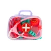 Lean Toys Vaikiška medicininė pirmosios pagalbos priemonių rinkinys rožiniame lagaminėlyje
