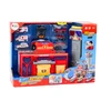 Lean Toys Komandinis gelbėjimo bazės žaislų rinkinys su 6 automobiliais