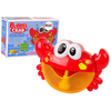 Zabawka Lean toys Vonios žaislas muilo burbulų generatorius Raudonasis krabas
