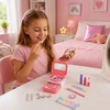 Lean Toys Beauty Set Children's Cosmetics Box Rožinė Unicorn 72 pcs.
