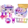 Lean Toys Grožio rinkinys pliušiniame kosmetiniame maišelyje su vienaragiu