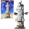 Lean Toys Kosminės Raketos Konstruktorius su Bokštu, 107 dalys