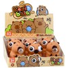 Lean Toys Antistresinis žaislas kapibara 8,5 cm rudas