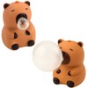 Lean Toys Antistresinis žaislas kapibara 8,5 cm rudas