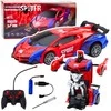 Lean Toys Nuotolinio valdymo automobilis-žmogus voras 2in1 su šviesomis ir garsais