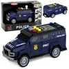 Lean Toys Žaislinis SWAT automobilis su šviesos ir garso efektais, tamsiai mėlynas, 15 × 6,5 × 6,5 cm