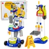 Lean Toys Rinkinys Do Sprzątania Dla Dzieci Vežimėlis Dulkių siurblys Mop Priedai 29 el.
