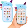 Lean Toys Vaikiškas edukacinis telefonas su šviesomis ir garsais mėlynas