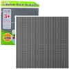 Lean Toys Pilka Konstruktoriaus lenta 25.5x25.5 cm