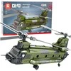 Lean Toys Transporto sraigtasparnis CH-47 Chinook 1451 detalės