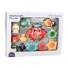 Lean Toys Vonios žaislų rinkinys su krabu ir jūros gyvūnais, 13 vnt.