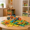 Lean Toys Konstrukcinės kaladėlės 138 vnt.