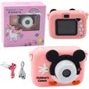 Lean Toys Vaikiškas skaitmeninis fotoaparatas „Rožinė Pelė“ 48 Mpx HD