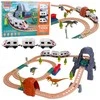 Lean Toys Elektrinis traukinys su dinozaurais, šviesomis ir garsais, 76 cm