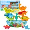 Lean Toys Dinozaurų balansavimo žaidimas 12 vnt.
