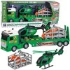 Lean Toys Dinozaurų transporto rinkinys žalias
