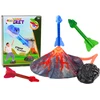Žaislas raketų paleidimo rinkinys Lean Toys Dinosaurs Volcano