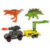 Lean Toys Figūrėlių rinkinys Dinozaurai su automatine raketų priekaba LeanToys