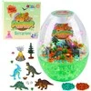 Lean Toys Vaikiška Dinozaurų Terariumo Naktinė Lempa su Balso Kontrole