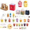 Lean Toys Kūrybinis miniatiūrinių pieno arbatos gėrimų rinkinys