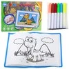 Lean Toys Drobės tapybos lenta su plaunamais žymekliais 30x20 cm
