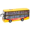 Lean Toys Geltonas dviaukštis autobusas 1:16