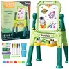 Lean Toys Dvipusė magnetinė lenta su stovu 48 vnt.