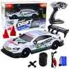 Lean Toys Nuotoliniu būdu valdoma sportinė mašina RC 1:16, sidabrinė, 30 km/h