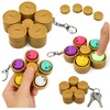 Lean Toys Suktukas-raktų pakabukas su 5 šviečiančiais koldūnais, daugiaspalvis, 9,5 × 9,5 × 3,5 cm