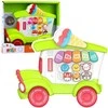 Lean Toys Muzikinis žaislas vaikams - žalias pianinas ledų vežimėlis