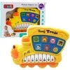 Lean Toys Muzikinis žaislas vaikams – geltonas lokomotyvas su pianinu
