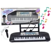 Lean Toys Elektroninis pianinas vaikams su mikrofonu ir stovu, 37 klavišai