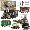 Lean Toys Elektrinis traukinys RC su šviesomis, garsais ir dūmais 206 cm 24 vnt.