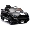 Lean Cars Lean Toys Elektromobilis vaikams Ford Mustang GT500 Shelby, Juodos spalvos