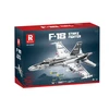 Lean Toys KONSTRUKCINIS RINKINYS – F-16 KOVINIS LĖKTUVAS 1427 dalys
