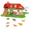Lean Toys Ūkio Rinkinys su Traktoriais ir Gyvūnais, 42 dalys