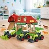Lean Toys Ūkio Rinkinys su Traktoriais ir Gyvūnais, 42 dalys