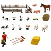 Lean Toys Farm Set With Tractor and Barn Animals Figures Accessories 44 pcs.