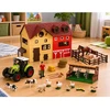 Lean Toys Farm Set With Tractor and Barn Animals Figures Accessories 44 pcs.