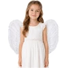 Lean Toys Feather Angel Wings for Nativity Play Carnival Costume for Children 54 x 35 cm